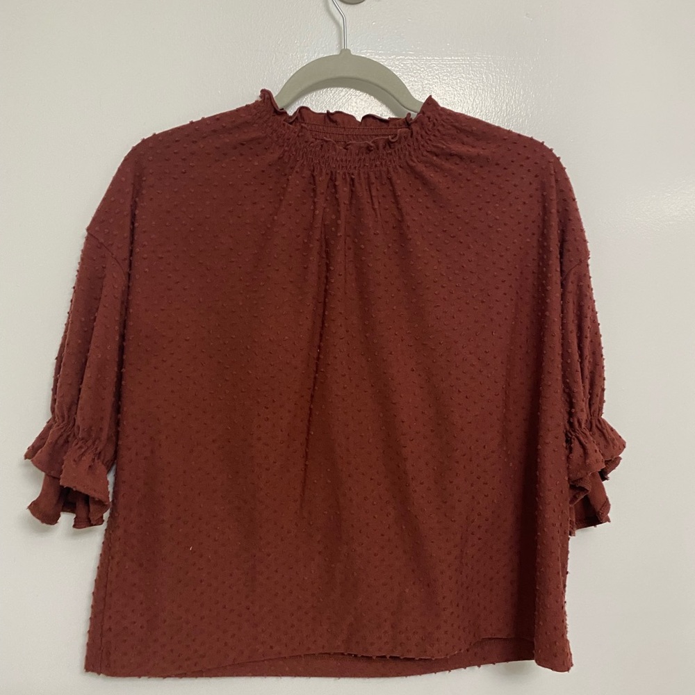 Madewell Texture & Thread Clipdot blouse